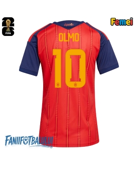 Spania Dani Olmo #10 Echipament de Fotbal Replică Mondial 2026 Femei Acasa